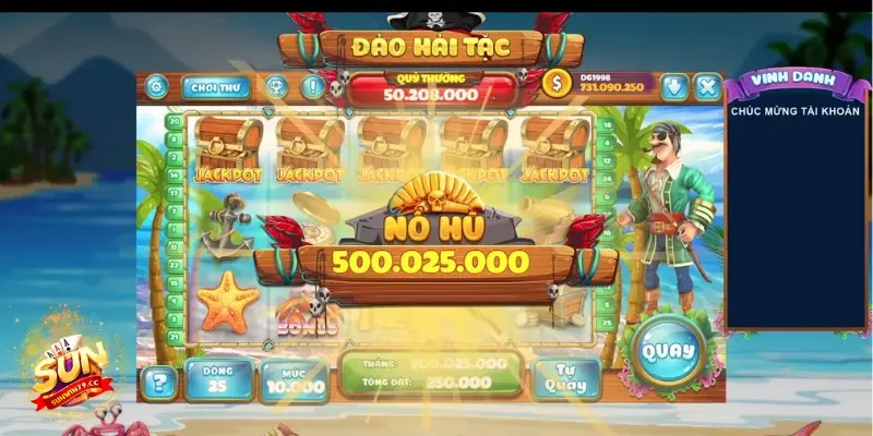Hướng dẫn bạn chơi Nổ hũ Vua Hải Tặc trúng Jackpot