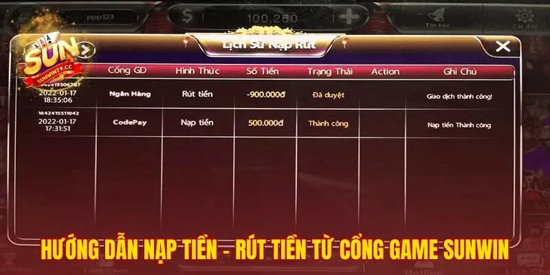 Quy trình giao dịch nạp rút tiền tại hệ thống an toàn minh bạch